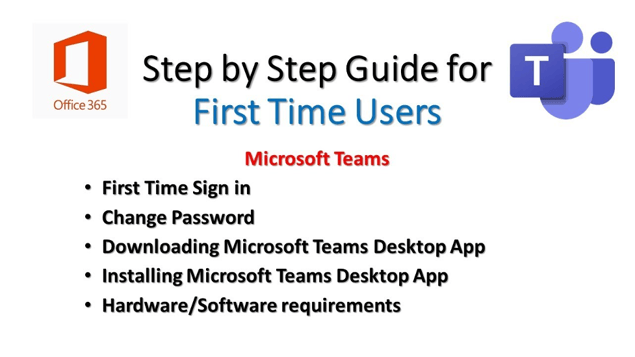 Basic Steps for First-Time Microsoft Teams Users